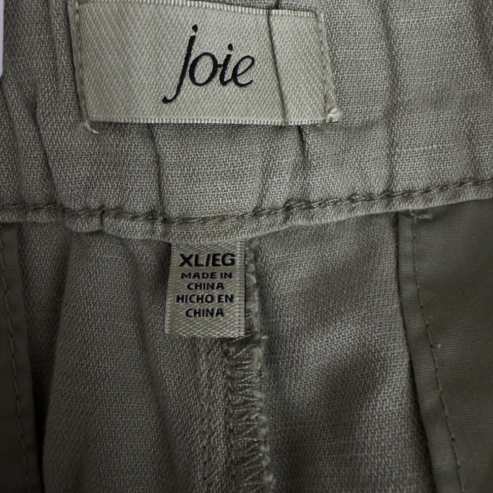 New Joie Cotton Linen Pleated High Waist Shorts Women's Size XL - Picture 6 of 10